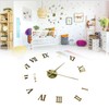 DIY Wall Clock Frameless Design Self Adhesive 3D Decorative Effect