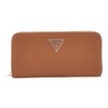 GUESS Women's Laurel SLG Large Zip Around Wallet, Cognac