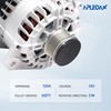 APLEDAX High Output Alternator for -Nissan Altima Rogue Sentra 2.5L,