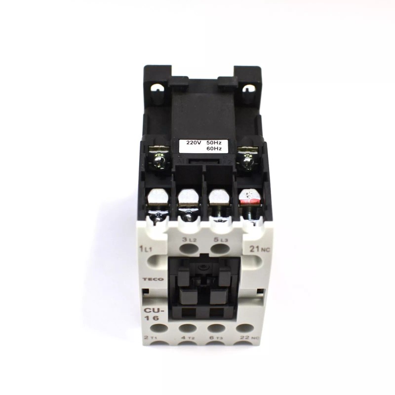 TECO CU-16 Magnetic Contactor, 220VAC Coil Voltage, 3A1b Contacts NC