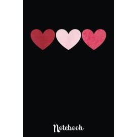 3 Hearts Cool Vintage Retro Valentines Day Gift Women Men: Cute Valentine's Day Notebook, Great Gift for Boyfriend, Girlfriend, Best Friend, Wife, Husband, Men, Women