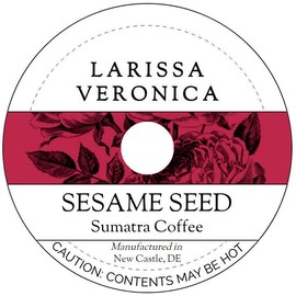 Sesame Seed Sumatra Coffee (Single Serve K-Cup Pods) (Gourmet, Naturally Flavored, Whole Coffee Beans) (12 pods, ZIN: 574557)