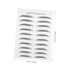 LALAFINA 10 Sheets Imitation Eco Eyebrow Sticker 4d Eyebrows Women