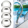 Pool Ladder Escutcheons - Stainless Steel Escutcheon Plates for 2"