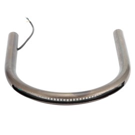 Rear Tube, Rear Loop Tail Hoop Frame for Cafe Racer Style Flat Pipe Tube Fit for with Brake Turn Signal Light (230mm)