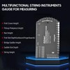 Baroque String Instruments Gauge String Action Gauge Ruler Pocket-size Metallic