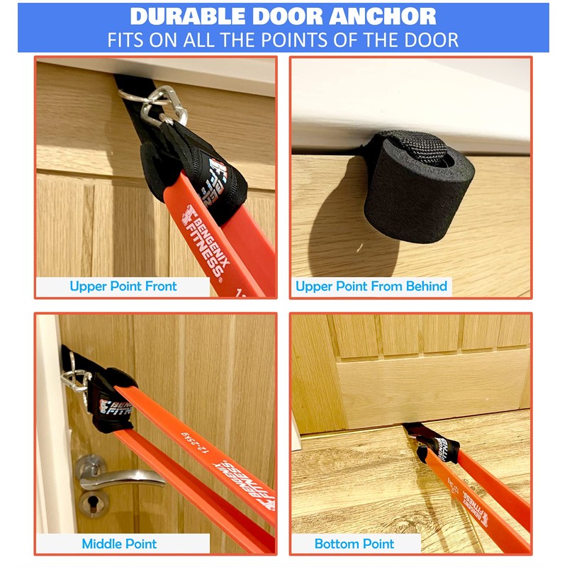 Door Anchor For Exercise Resistance Bands, Fitness & Workouts Quick