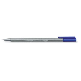 Staedtler 334-3 BK3 Fineliner Triplus, Pack of 3, Triangular, 0.3 mm, Blister Card, Blue