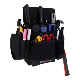Sankyo Corporation DTK-11-BK DBLTACT Suede Nail Bag, 2 Tiers, Black