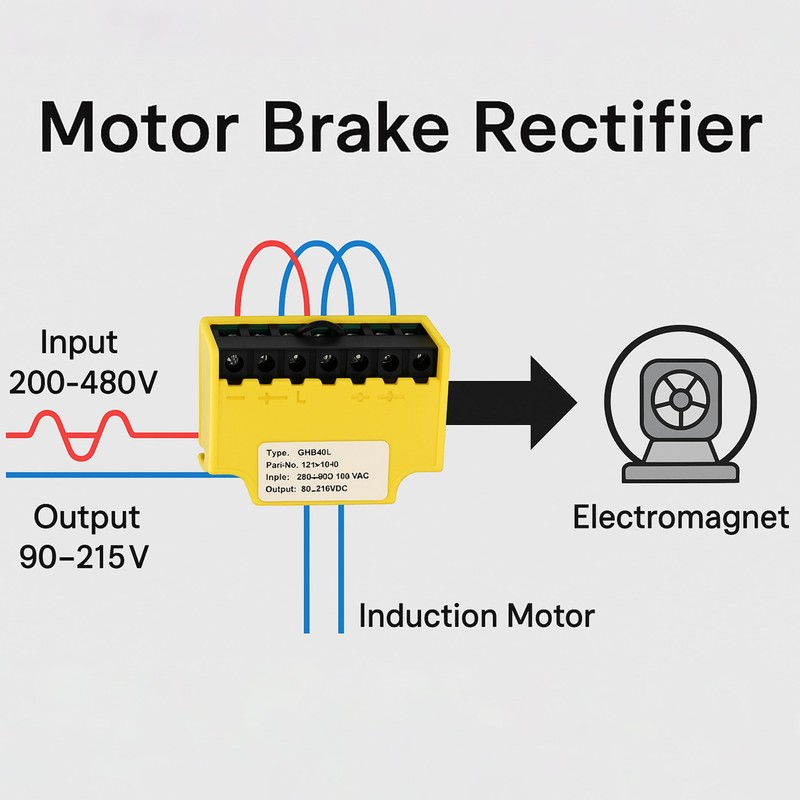 GHE40L Part 19141010 Motor Brake Rectifier Block Rectifier Power Supply