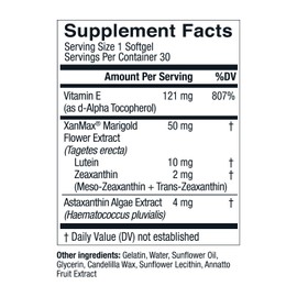 Live Conscious Eye Vitamins Select AREDS 2 Ingredients with Vitamin E, Lutein, and Astaxanthin - OptiWell Eye Health Supplement and Blue Light Support (2 Pack)