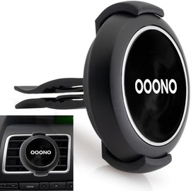 Ventilation Bracket for Ooono 1 Co-Driver No.1 Mount Clip for Ventilation Grille Holder No1 V1 (Black)