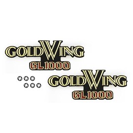 2 Pack Side Cover Emblems - 87130-431-670 - Fits Honda GL1000 Gold Wing - 1977 1978 1979
