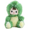Plush Figure Toys, Plush Toys with Vinyl Face Green Dinasour