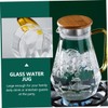 Sosoport 1Pc Capacity Glass Water Pitcher with Lid Practical Cold
