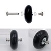 Joyangy 75 x 24mm Luggage Wheels Replacement, 2Pcs Rubber Suitcase