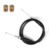 50" Mini Bike Throttle Cable Repair Kit with 2pcs Metal Fixing Heads Compatible with Predator 212 CT200U Baja MB165 196cc MB200 200cc Heat Warrior MOTOVOX MBX10 MBX11 GX160 GX200 Pit Dirt Bike