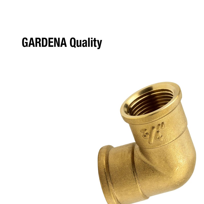 Gardena Brass Elbow with Female Thread: Elbow with 42 mm