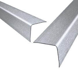 Stainless Steel Angle Profile 2000 mm 90 Degree Angle Profile 25 x 10 mm Side Inner Dimensions Made of Stainless Steel k240 Polished 0.8 mm Thick Corner Profile VA Stainless Steel Edge Protection