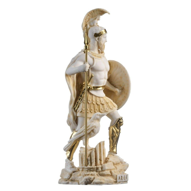 Ares Mars God of War Zeus Son Roman Statue Alabaster