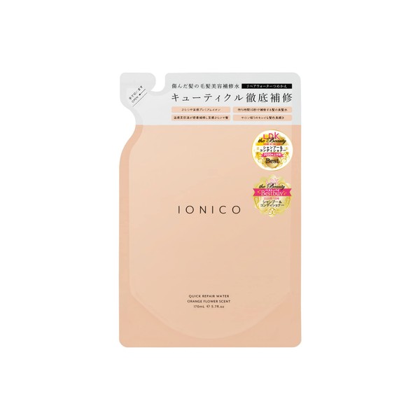 IONICO Premium Ion Quick Repair Water Refill Treatment, Pink, 6.1 fl oz (170 ml) (x1)