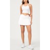 ODODOS Women's Tennis Skirts with Pockets Crossover High Waist Built-in