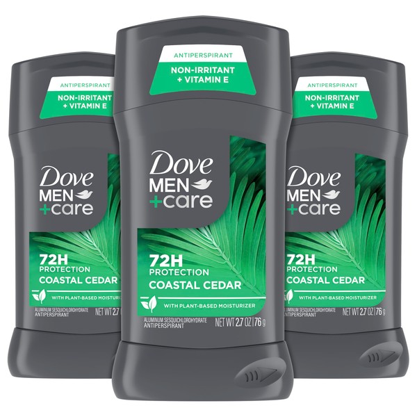 DOVE MEN + CARE Antiperpirant 3 Pack Coastal Cedar Deodorant