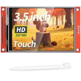YELUFT 3.5 Inch TFT LCD Touch Screen Display Module 480 x 320 Resolution 4-Wire SPI Interface ILI9488 Driver Chip with Touch Pen Compatible with Arduino Raspberry Pi STM32