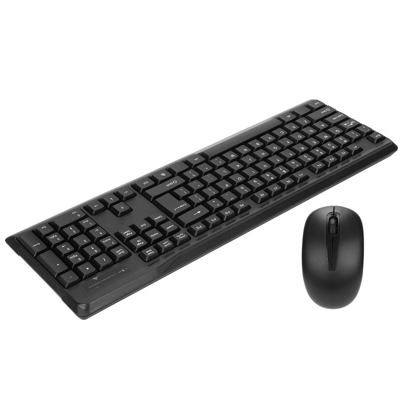 Keyboard Mouse Combo 2.4Ghz Wireless Splashproof Mute Optical Engine Positioning