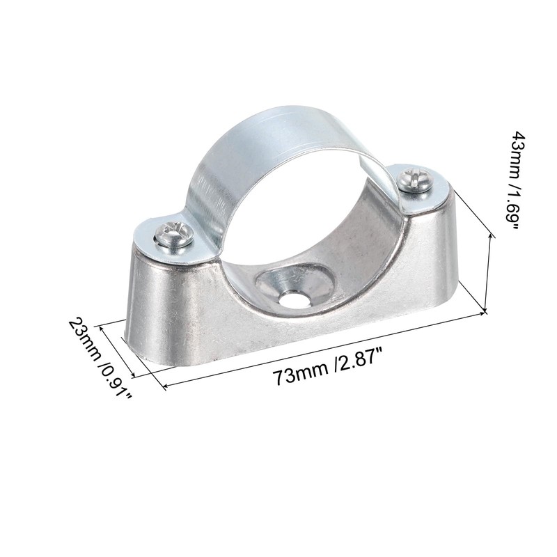 sourcing map 10Pcs Pipe Support Pipe Bracket Clamp for OD
