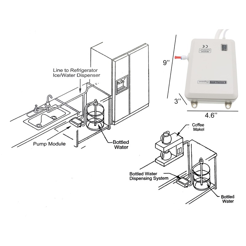 UD Bottled Water Dispenser Pump System Food Grade Self priming