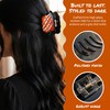 Halloween Skeleton Hand & Pumpkin Hair Claw Clips for Half