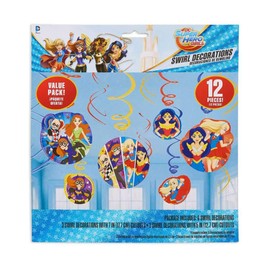 DC SuperHero Girl Value Pack Foil Swirl Decorations