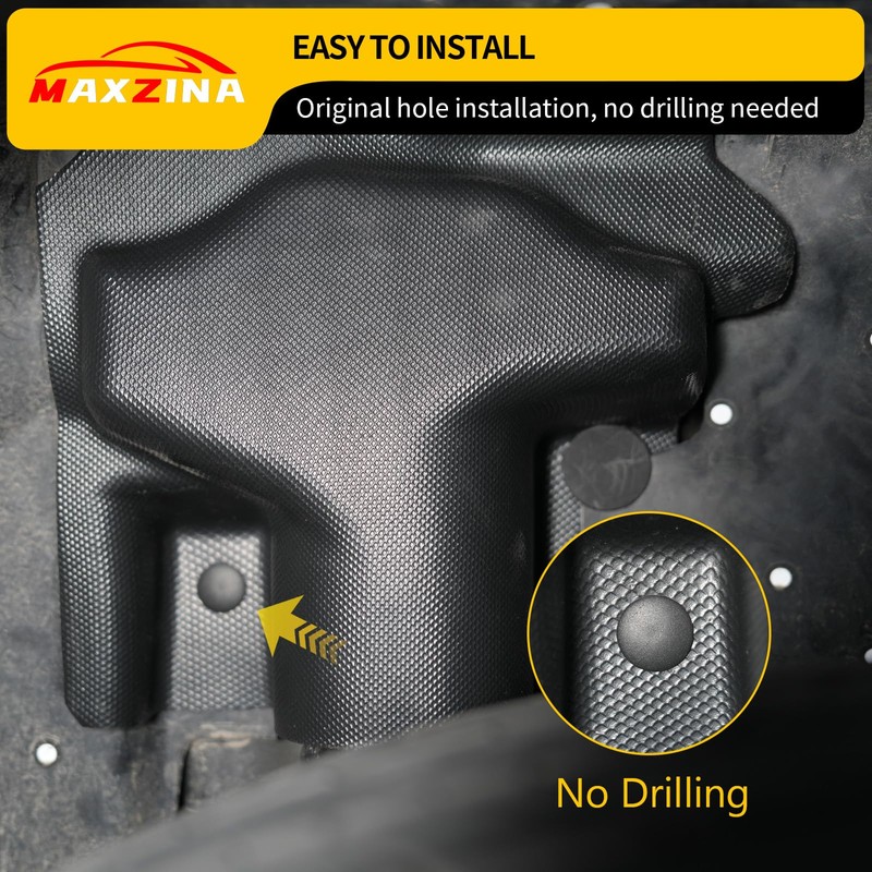 Maxzina Rear Wheel Shock Shield Cover Compatible with 2022-2025 Ford