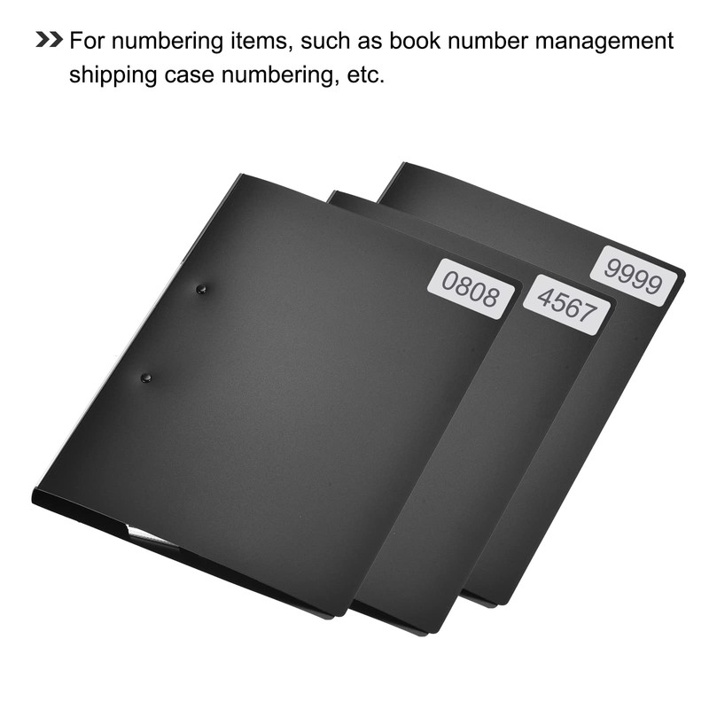 4001 to 5000 Inventory Number Sticker Labels, 0.39x0.79 Inch, Waterproof
