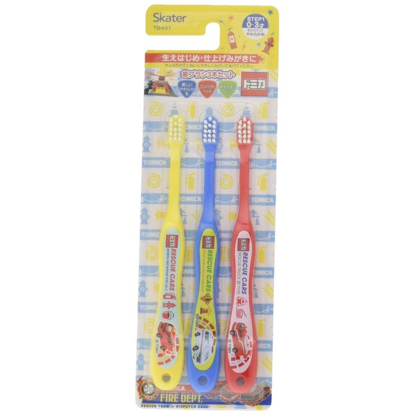 Skater TB4ST Toothbrushes for Infants, 0-3 Years, Soft, Pack of