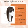 18 inch Hair Topper for women with Bangs 3D 360°