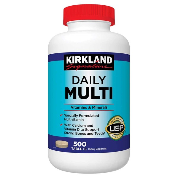 Kirkland GBVTs, Daily Multi Vitamins & Minerals 500 Count (Pack of 3)