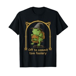 Off to Commit Tom Foolery Weirdcore Frog Wizard Shirt Kids T-Shirt