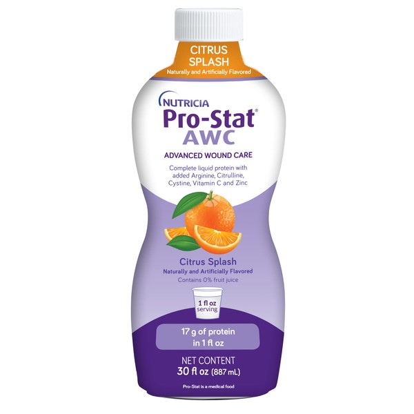 Pro-Stat Advanced Wound Care (AWC), Concentrated Liquid Protein Medical Food - Citrus Splash Punch Flavor, 30 Fl Oz bottle
