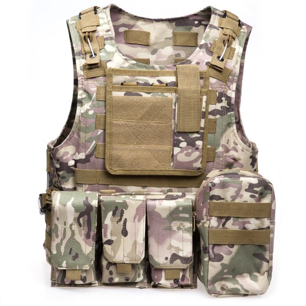 ATAIRSOFT Hunting Airsoft Tactical Paintball MOLLE Style Vest MC