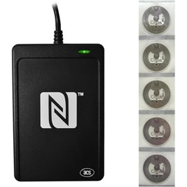 ACR1252U NFC Reader/Writer + 5 Bonus NFC Tags NXP NTAG213 - USB C Interface