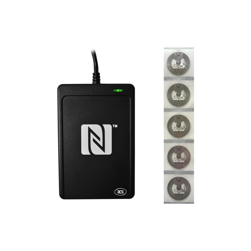 ACR1252U NFC Reader/Writer + 5 Bonus NFC Tags NXP NTAG213