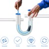 2 PCS Condensate Flexible Drain Brush, 15.7 in Nylon and