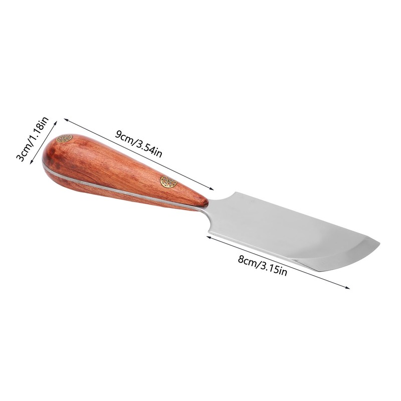 Leather Knife High Speed Steel Wooden Handle Easy Control Widely