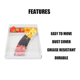 WENPACK 12" (7) Fillable Cardboard Box Number Shape Clear Lid Candy Charcuterie Willow Packaging