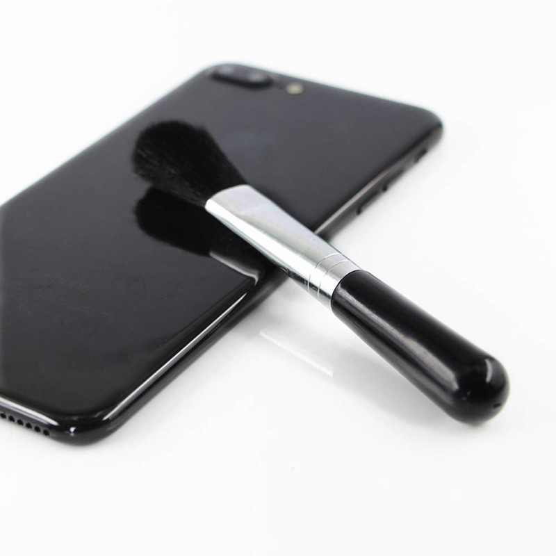 Mollensiuer 1 Piece Plastic Black Round Handle Anti Static Brushes