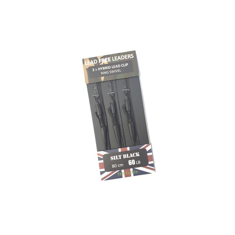 TJR Tackle Hybrid Lead Free Leaders Ring Swivels 60lb Test