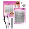 Venus Lash Clusters Kit Short 8-14mm D Curl Natural Cluster