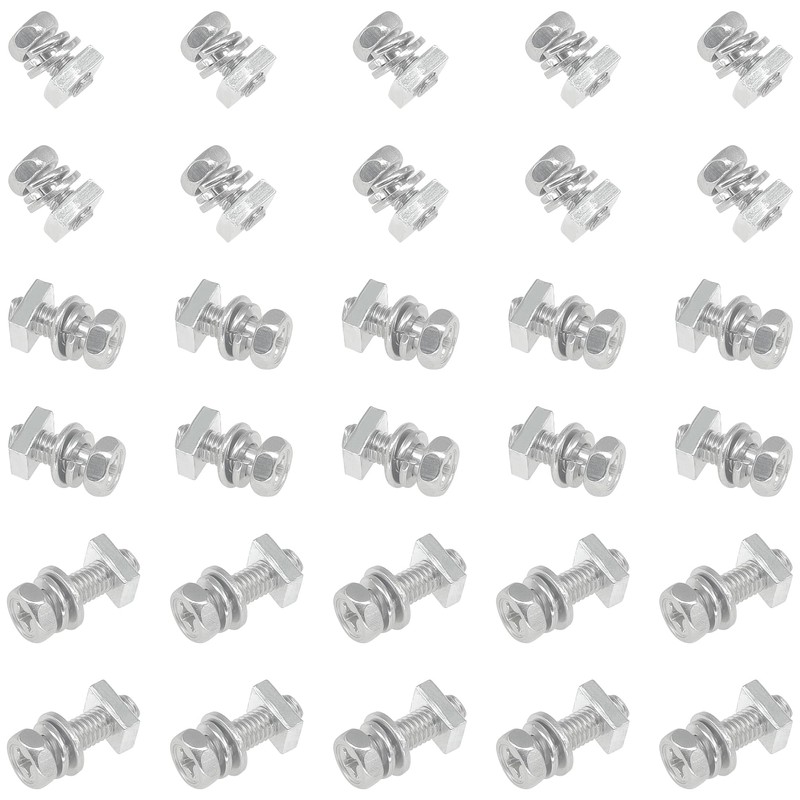 30 Pieces Motorcycle Bolt and Nut Set – 304 Stainless